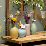 Qfdian  Modern Ceramic Vases Home Decor Dry Wet Flower Bottle Macaron Vases Desktop Ornament No Flower Livingroom Decor Accessories