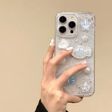 Qfdian Cartoon Cute Ocean Shell Small Fish Suitable For iPhone 11 12 13 14 15 16Pro Max Plus Soft Phone Case Coque Shockproof Protector