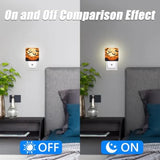Qfdian  Bat Night Light, Halloween Moon Nightlight Plug into Wall, LED Lamp Suitable for Bedrooms, Kitchens, Toilets, Etc.Auto Sensor D