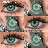 Qfdian  2pcs Black Series Color Contact Lenses Natural Gray Eye Lens Beautiful Pupils Yearly Fashion Brown Softlens Cosmetics