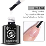 Qfdian 7ml Crystal Jelly Nude Rubber Base Gel Transparent Semi-permanent Varnish UV LED Construction Gel Nail Art Manicure