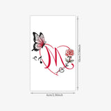 Qfdian  Minimalist Leaf Vine Tattoo Sticker Waterproof Long Lasting Fine Line Temporary Tattoo for Women Finger Hand