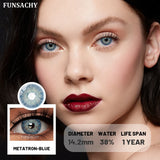 Qfdian  1pair METATRON Color Contact Lenses for Eyes Brown Eye Contacts Gray Pupils Yearly Use Women Cosmetics Color Eye Lens