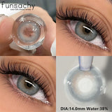 Qfdian  1Pair METATRON Series Fashion Makeup Beauty Contacts Lenses Soft Yearly Green Contacts Eyes Color Lenses Colored lenses