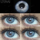 Qfdian 0~400 Myopia Lenses High Quality Colored Contact Lenses with Degree Green Natural Prescription Eye Contacts Blue Eye Lense