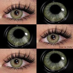 AMARA Gray Lenses 1 Pair Colored Contact Lenses for Eyes for Dark Eyes Natural Eye Contact Fashion Lenses 14/14.2/14.5mm