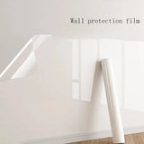 Qfdian Transparent and detachable anti oil contact protective film wall sticker kitchen bedroom wall electrostatic wallpaper