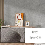 Qfdian 3D DIY Thicken Waterproof Mildew Proof Self-adhesive Insulation Wallpaper Linen Plain Color Stickers Renovation Wall Stickers