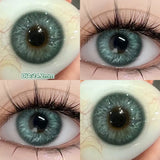 Qfdian  Blue Contact Lenses for Eyes Fashion Color Pupils Beauty Green Lenses Natural Eye Color Lenses for Myopia 1 Pair Cosplay