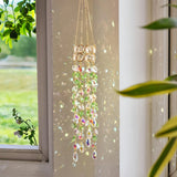 Qfdian  Suspend Suncatcher Crystal Chakra Windowsill Garden Decoration Sun Catcher Rainbow Maker Stained Glass Outdoor Decoration Gifts