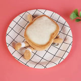 Qfdian Cartoon Toast Bread Plush Toys Children Coin Purse Earphone Bag Coin Key Bag Doll Bag Pendant Birthday