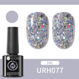 Qfdian 7ml Crystal Jelly Nude Rubber Base Gel Transparent Semi-permanent Varnish UV LED Construction Gel Nail Art Manicure