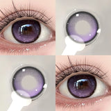 Qfdian  2pcs/pair Beauty Pupils Natural Pink Lens Colored Contact Lenses for Eyes Myopia Blue Makeup Lens Purple Lens Brown Lens