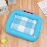 Qfdian  Portable Summer Cooling Removable Washable Pet Bed Mat Dog Cat Cushion for Sleeping Breathable Comfortable and Durable Daily Use