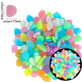 Qfdian  Luminous Stones Mixed Color Glow Rocks Decorations
