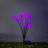 Qfdian  Solar Lawn Lights Outdoor Halloween Garden Decorations Scary Halloween Eyeball Lights Halloween Decor for Garden Yard Patio Lawn