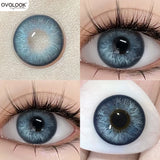 Qfdian  Blue Contact Lenses for Eyes Fashion Color Pupils Beauty Green Lenses Natural Eye Color Lenses for Myopia 1 Pair Cosplay