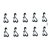 Qfdian  Alphabet Temporary Tattoo Body Art Sleeve Arm Flash Tattoo Stickers 10.5*6cm Waterproof Tatto Henna Tattoo Fake Tatoo Sticker