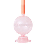 Qfdian Taper Candle Holders Glass Candlesticks for Home Wedding Table Decoration Glass Vase Table Bookshelf Candles Stand