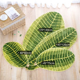 Qfdian  Banana Leaf Bath Mat Super Soft Absorbent Bath Carpet Anti-slip Floor Mat Door Entrance Decorative Door Mat Kitchen Mat