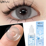 Qfdian 60ML Lenses Solution Set 1 Pair Hot Sales Colored Contact Lenses for Eyes with ICE COOL Contact Lenses Solution Liquid