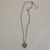 Qfdian  Kpop Vintage Goth Punk Heart Pendant Chain Pearl Metal Necklace For Women Collares Aesthetic Grunge EMO Jewelry Y2K Accessories