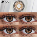 Qfdian  Contact Lenses NEW Makeup Colored Pupils Cosmetics Color Contacts Lenses Brown Natural Pupils Black Lens Beauty Green Lens