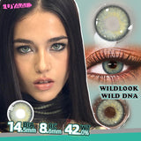 Qfdian Cosmetic Beauty Lenses Green Colored Contact Lenses for Eyes High Quality Blue Eye Lens Natural Gray Lenses Purple Lenses