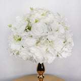 Qfdian  30CM Artificial Flower Table Centerpiece Wreath Party Wedding Backdrop Decor Road Lead Floral Ball Rose Hydrangea Gypsophila
