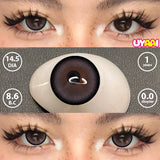 Qfdian  Color Contact Lens Black Lenses Natual look Brown Beauty Pupils Makeup Blue Contact Gray Eyes Women Cosmetic Fashion Lens
