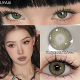 2pcs/pair Yearly Colored Contact Lenses Natural Green Lens Fashion Pupils Beauty gray Contact Lenses for Eyes