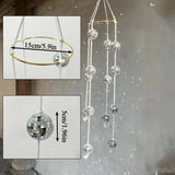Qfdian  Retro Disco Balls Wind Chimes Pendant Rainbow Maker  Room Decor Party Holiday Home Decoration Hanging Handicrafts Interior Decor