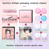 Qfdian 1Pair Natural Colored Contact Lenses 1Pair Beauty pupillents Yearly Grey Pupils Brown Contacts New Cosmetic