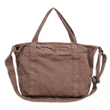 Qfdian Large Capacity Canvas Shoulder Bags High Quality 100% Cotton Handbags Solid Cloth Casual Totes Simple Preppy Style Packages