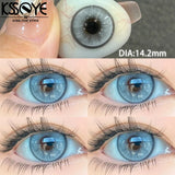 Qfdian Contacts Colored Lenses 2Pcs New Product Myopia Degree 0 to -8.00 Cosplay Series Soft Lens EyeBeauty Pupil