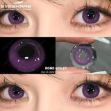 Qfdian 1pair/2pcs Colored Contact Lenses for Eyes Blue Contacts Purple Lenses Cosplay Contact Lenses Yearly Fashion Eye Lenses
