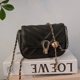 Qfdian Women Chain Small Square Bag 2025 New Fashion Single-shoulder Bag Shopping Outdoor Crossbody Bag