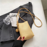 Qfdian Women PU Leather Small Crossbody Bag Fashion Designer Cell Phone Bag Lightweight Simple Shoulder Bag Ladies Travel Purse