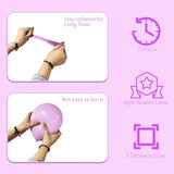 Qfdian  137pcs Disco Balloon Arch Set, Metallic Purple, Green, Pink, Blue, Suitable for Parties, Disco-themed Parties, Birthdays Party