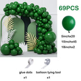 Qfdian  Dark Green Balloons Garland Kit Safari Jungle Theme Ballon Arch 1st Birthday Party Baby Shower Decoration Christmas Globos Decor