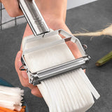 Qfdian Multifunctional Kitchen Peeler Vegetable Fruit Peeler Stainless Steel Durable Potato Slicer Household Shredder Carrot Peeler