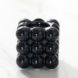 Qfdian  Bubble Ball Candle Holder Ceramics Desktop Candlesticks for Candles Minimalist Candlestick Wedding Centerpieces Home Decor Gifts