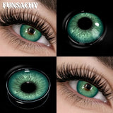 Qfdian  New AVELA Contact Lenses Natural Brown Eye Makeup Contacts Grey Color Lens Korean Softlens Yearly Cosmetics for Women