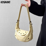 Qfdian Luxury Design Fashion Sweet Y2k Aesthetic Shoulder Bag Korean Chic Kawaii Star Handbags All Match Office Lady Crossbody Bags