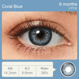 Qfdian Magister Colored Contact Lenses Natural Look Brown Eye Lenses Beauty pupils Blue contact Lenses Eye Cosmetic Color Lens spotify