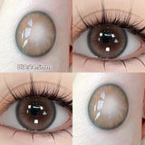Qfdian  Glaze Series Contact Lenses for Eyes Color Beauty Pupils Natural Eye Lenses for Myopia 2pcs Brown Green Blue Makeup Lens