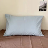 Qfdian  1pc Retro Korean Style Cotton Stripe Pillowcover Simple Envelop Sleeping Pillowcase Cushion Cover Home BedroomBedding Decor Gift