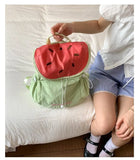 Japanese Letter Embroidery Schoolbags Y2k Aesthetic Student Casual Travel Backpacks Contrast Color Sweet Kawaii Bags for Women