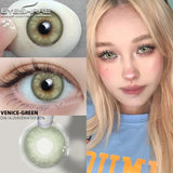 Qfdian Colorcon Korean Lenses Colored Contact Lenses 1 Pair Natural Contact Lenses for Eyes Yearly Eye Lenses Beautiful Pupils