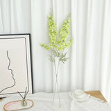 Qfdian 6pcs Blue Delphinium Artificial Flowers Long Stem Larkspur for Wedding Centerpieces Floral Arrangements Home Vase Decor